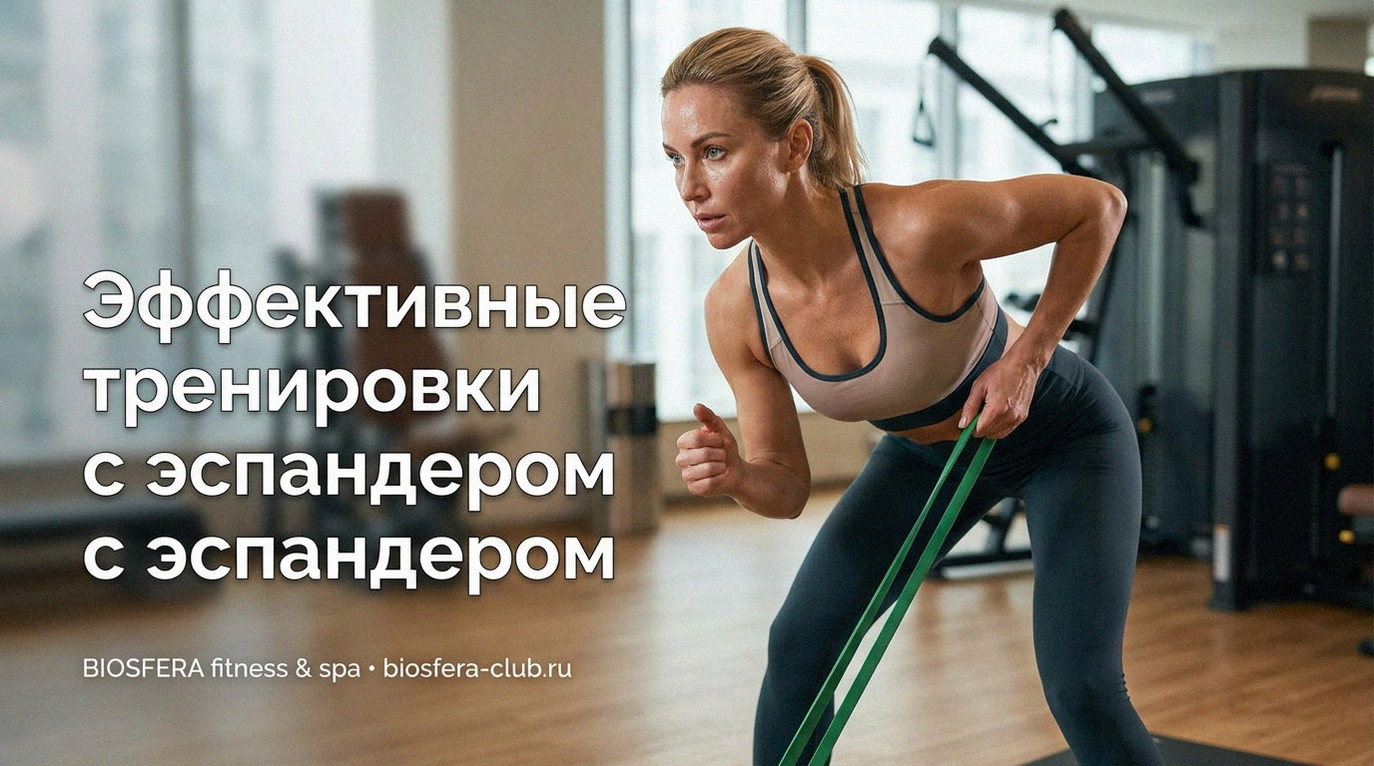Упражнения с эспандером: виды, преимущества и выбор резинок — велнес-клуб Biosfera